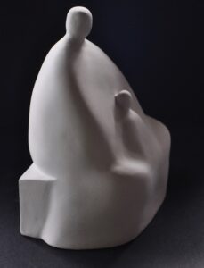 Sculpture Vierge blanche par Christian Broutin