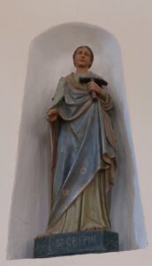 Statue de saint Crépin, église de Chaussy